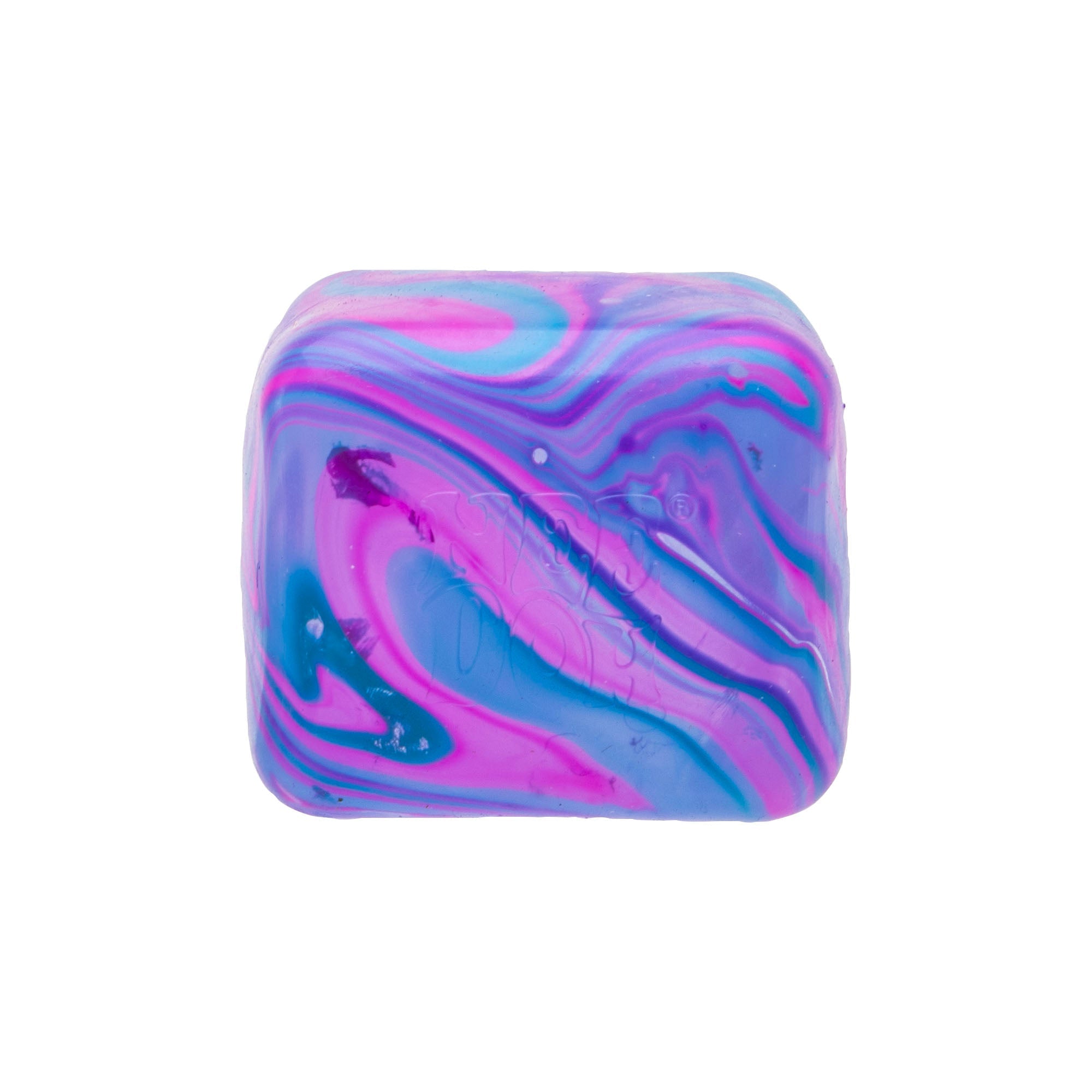 Ice-Cube Texture NeeDoh Nice Cube Swirl | Select Golden Pond - Crystal Clear Squishable Ice Cube NeeDoh Detail