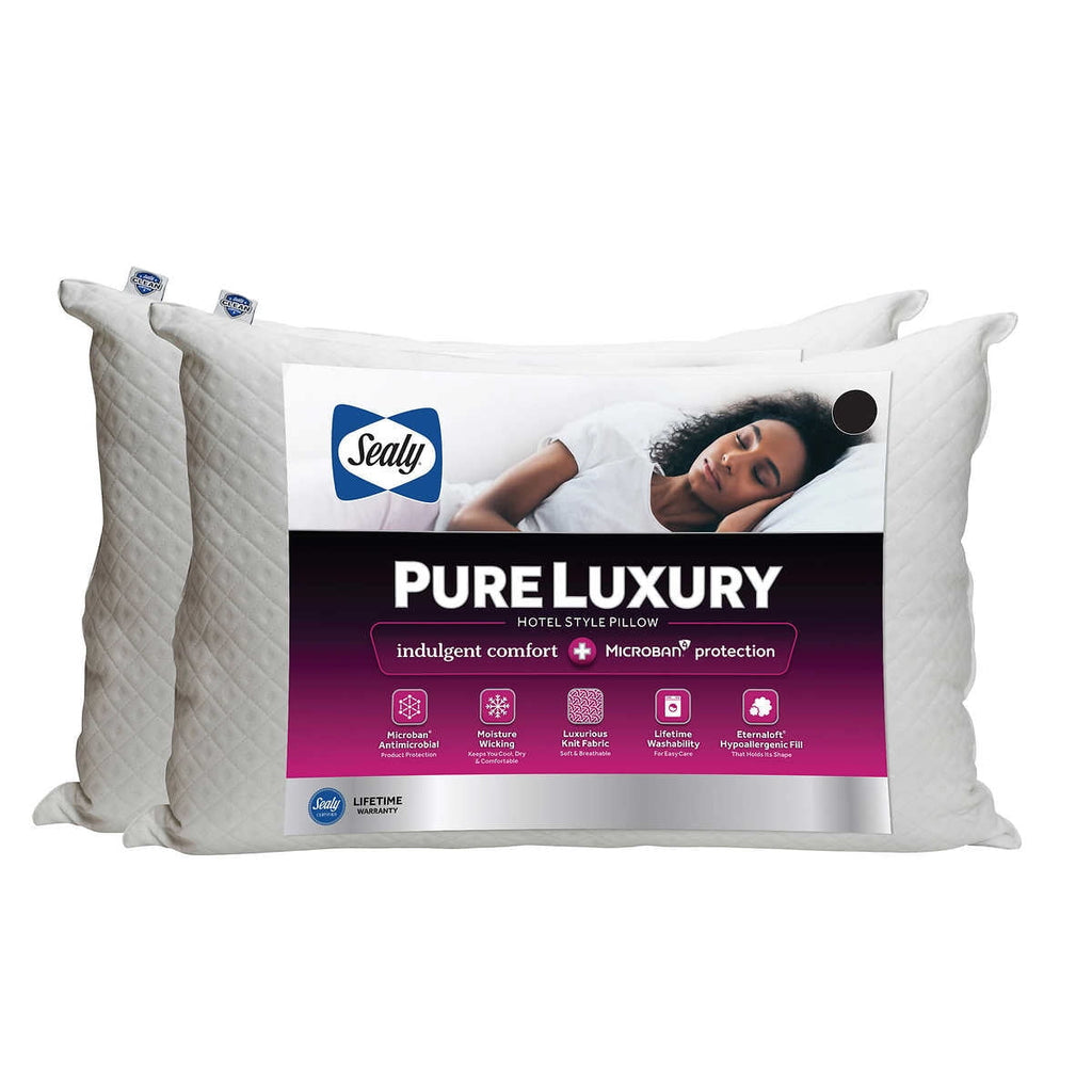 Fluffy Shredded Pure Luxury Queen Eternaloft Bed Pillows - Hypoallergenic, Machine Washable (2 Count) - Ergonomic Memory Foam Pillow for Neck Pain Support - Default Title