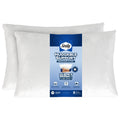Ergonomic Memory Foam Huggable Support Bed Pillow, Standard- Soft Velvety Cover, Squishable Comfort (2 Count) - Hotel Quality Plush Sleeping Pillows - Default Title