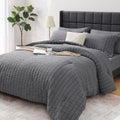 Hypoallergenic Cloud 7 Piece Queen Comforter Set, Bed in a Bag with Sheets, Pillowcases & Shams, All Season Soft Bedding, Cozy and Lightwe... - All-Season Down Alternative Comforter Insert - Default Title