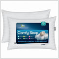 Orthopedic Support Comfy Sleep Bed Pillow Queen Size, Pack of 2 - Ergonomic Memory Foam Pillow for Neck Pain Support - Default Title