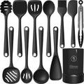 Ergonomic Cooking Silicone Kitchen Utensils Set, 600°F Heat Resistant Silicone Cooking Utensils, Spatula, Spoon, Whisk, Tongs, Kitchen ... - Heat-Resistant Silicone Cooking Spatula Turner - Default Title