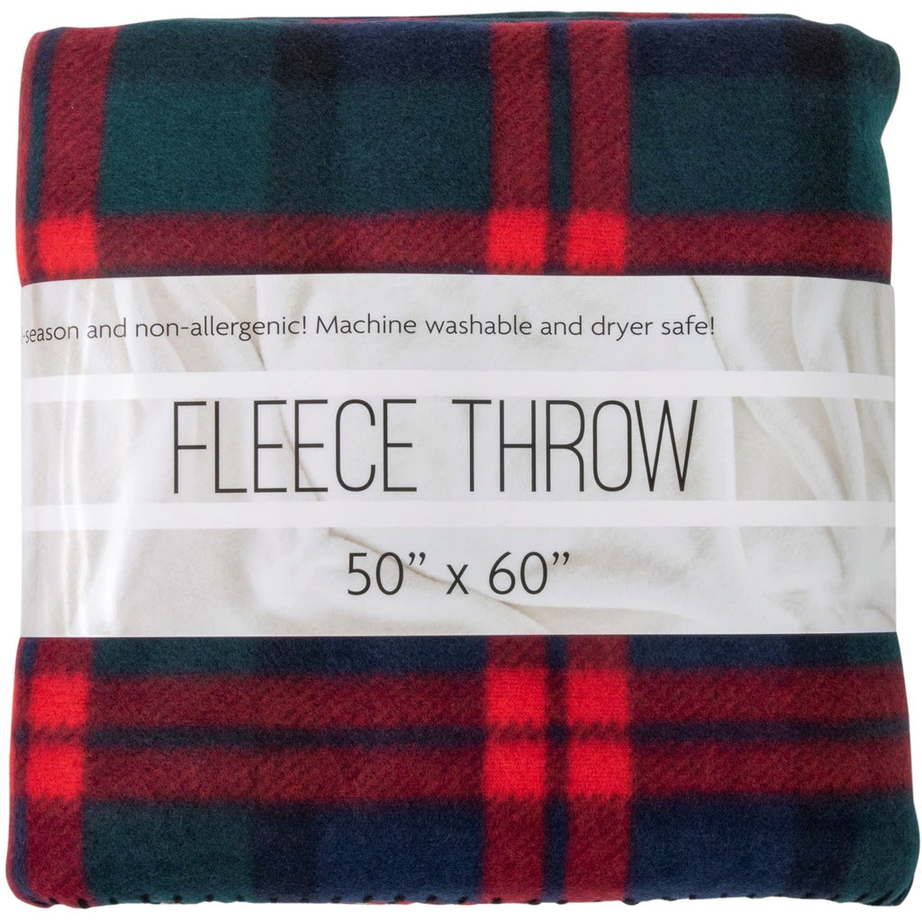Lightweight Warm Single Plaid Color 60"L x 50"W Fleece Throw Blanket for Fall, Winter, Spring, Summer, Men, Women, Children & Pets in ... - Cozy Fleece Throw Blanket for Couch & Bed - Default Title