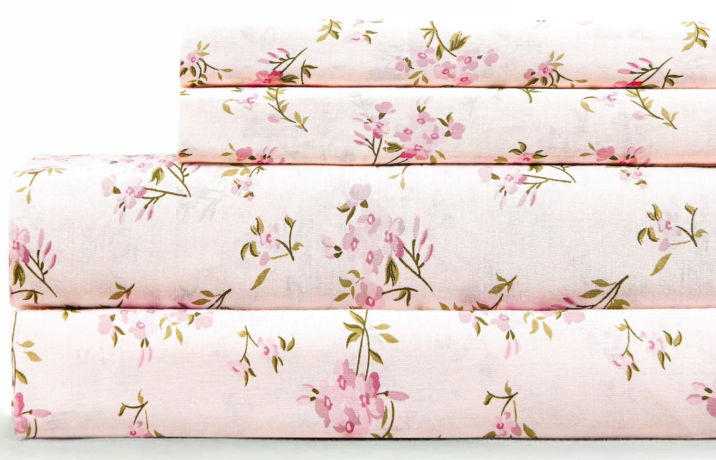 Wrinkle-Resistant 100% Cotton Full Size Bed Sheets Set with Deep Pockets, Cozy Percale sheets with Elastic Fitted Sheet Set Ultra Soft ... - Luxury Bed Sheet Set with Deep Pockets - Default Title