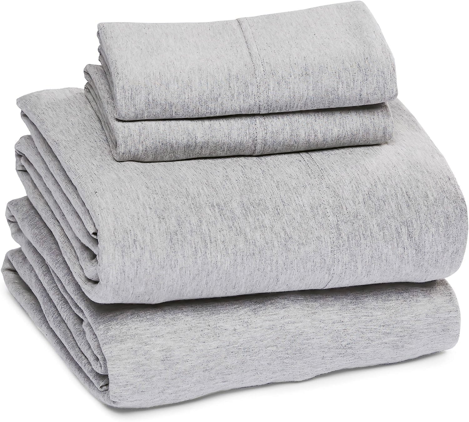 Breathable Luxury Jersey Knit Full Size Sheets 4pc|100% T-Shirt Cotton Blend Super Soft Breathable Jersey Sheets Full Size Bed, Stretch... - Luxury Bed Sheet Set with Deep Pockets - Default Title