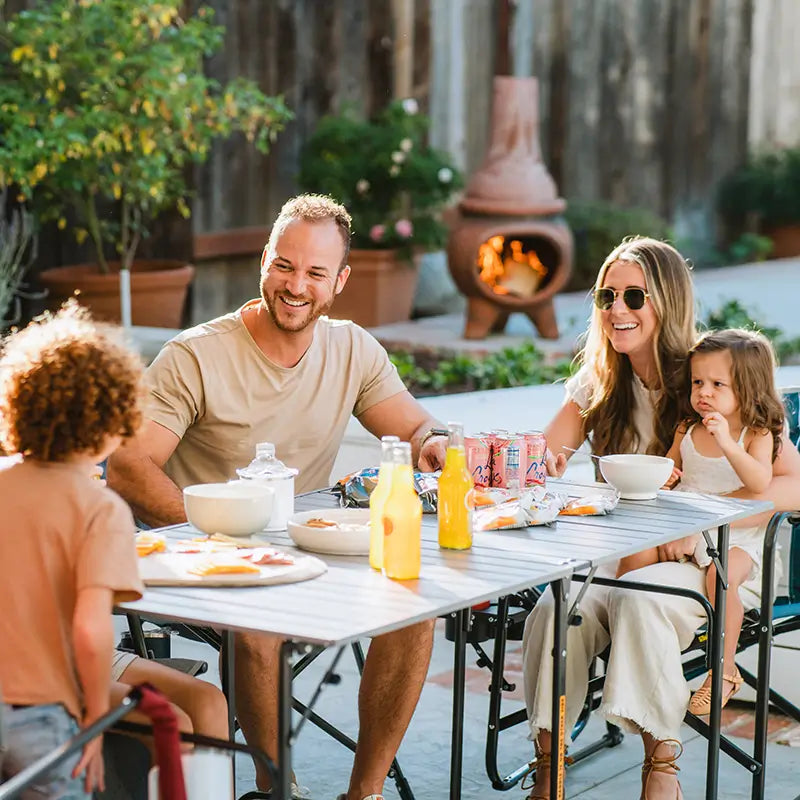 Multi-Functional Cook Slim-Fold Table XL - Choice 651 - Portable Camping Table with Heat-Resistant Countertop Detail