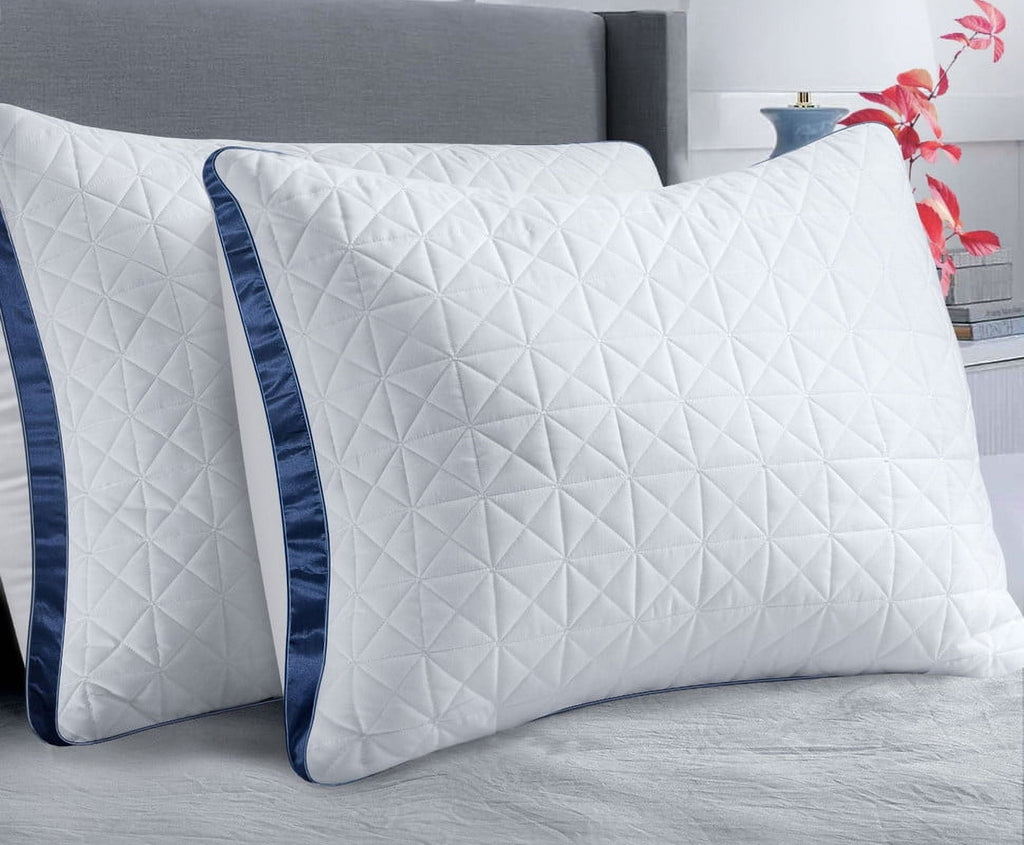 Ergonomic Memory Foam King Size Pillows Set of 2 - Cooling Hotel Luxury Bed Pillows for Sleeping 2 Pack, Supportive Breathable Down Alterna... - Hotel Quality Plush Sleeping Pillows - Default Title