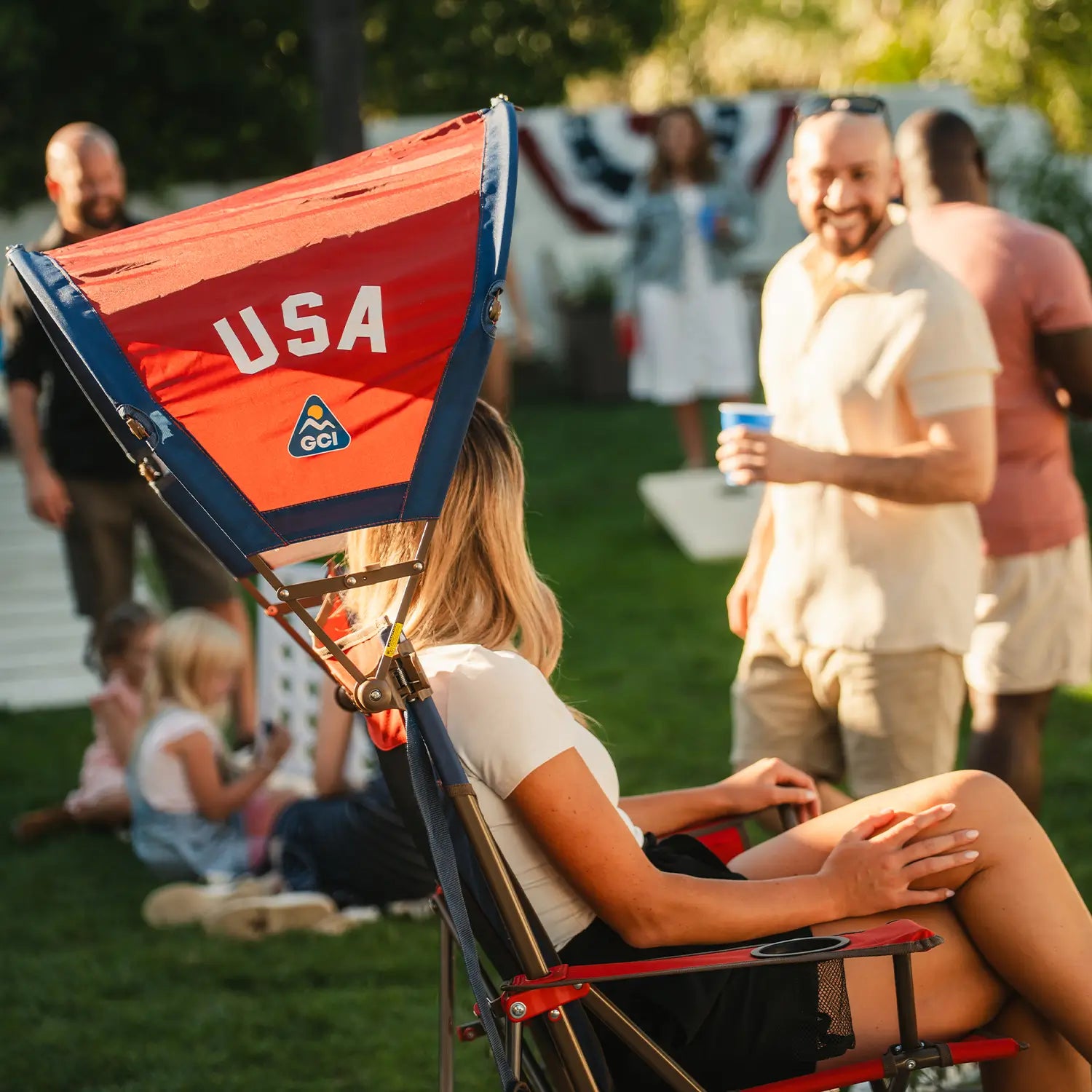 Premium All-Weather SunShade Accessory - USA Anniversary Deluxe - Choice 917 - Pop-Up Outdoor Sun Shelter - UV400 Protection Detail
