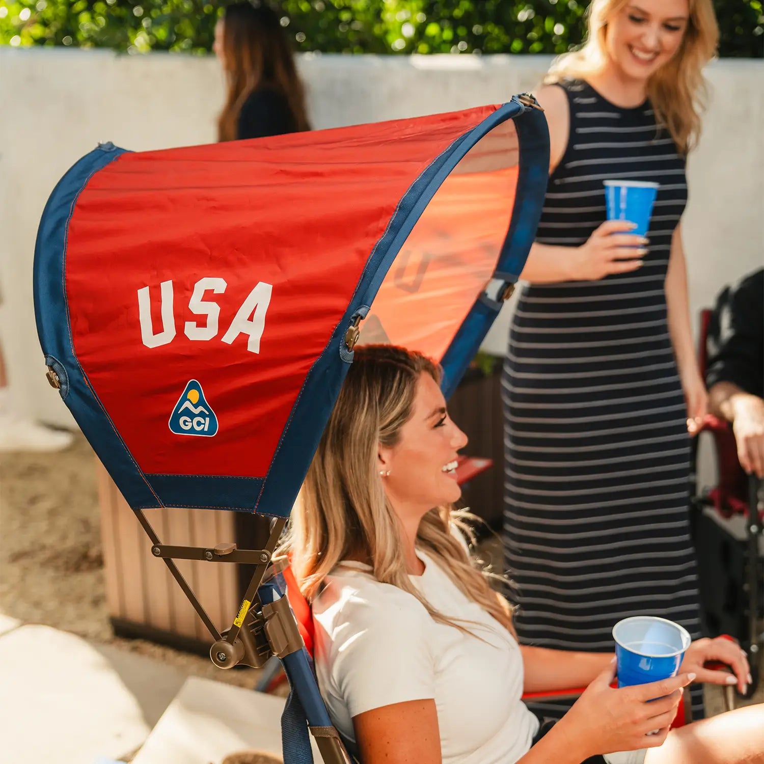 Premium All-Weather SunShade Accessory - USA Anniversary Deluxe - Choice 917 - Pop-Up Outdoor Sun Shelter - UV400 Protection Detail