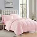 Hypoallergenic Cloud Supreme 7 Piece Bed-In-A-Bag All Season Solid Comforter & Sheet Set, Full, Pale Pink - Luxurious Quilted Duvet Cover Set - Default Title