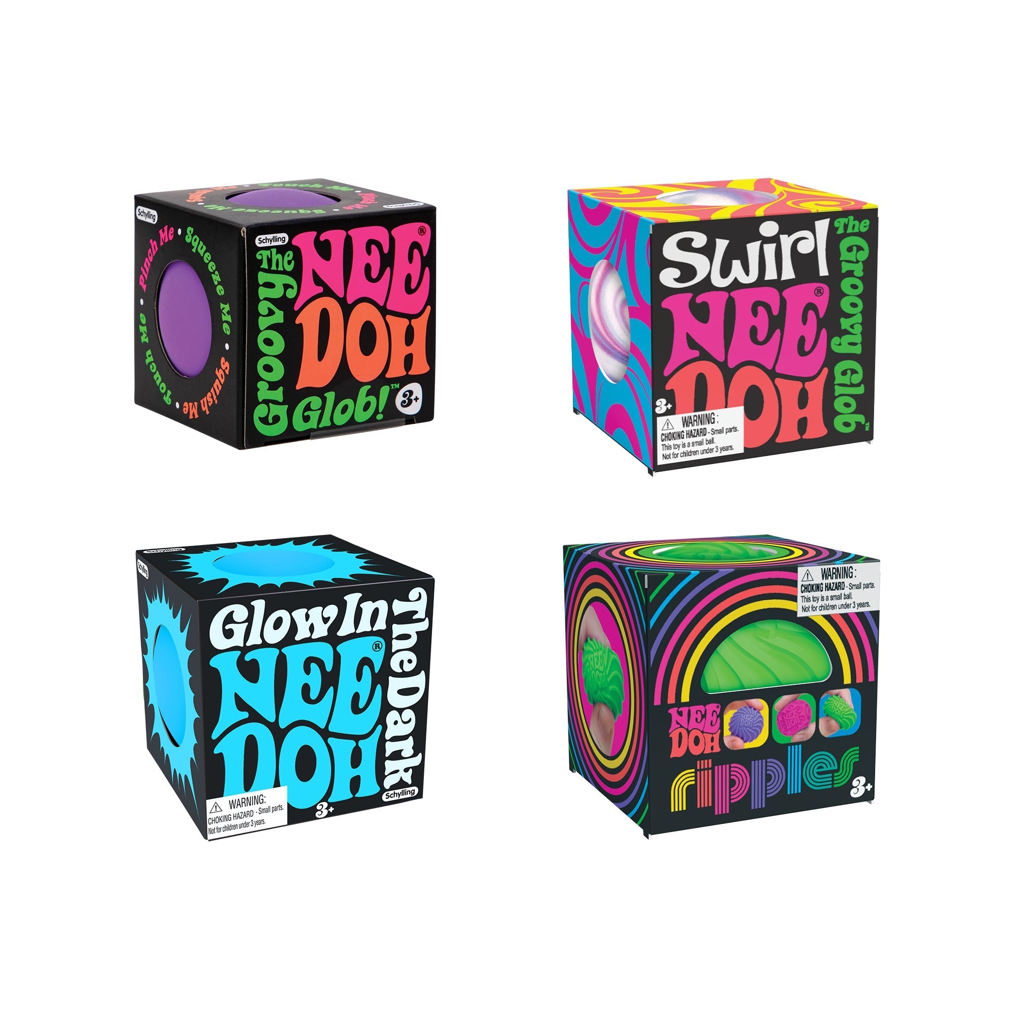 Portable Teenie NeeDoh Teenie Singles | Select Clover Shore - Collectible Teenie Tiny Fidget Balls for Kids Detail