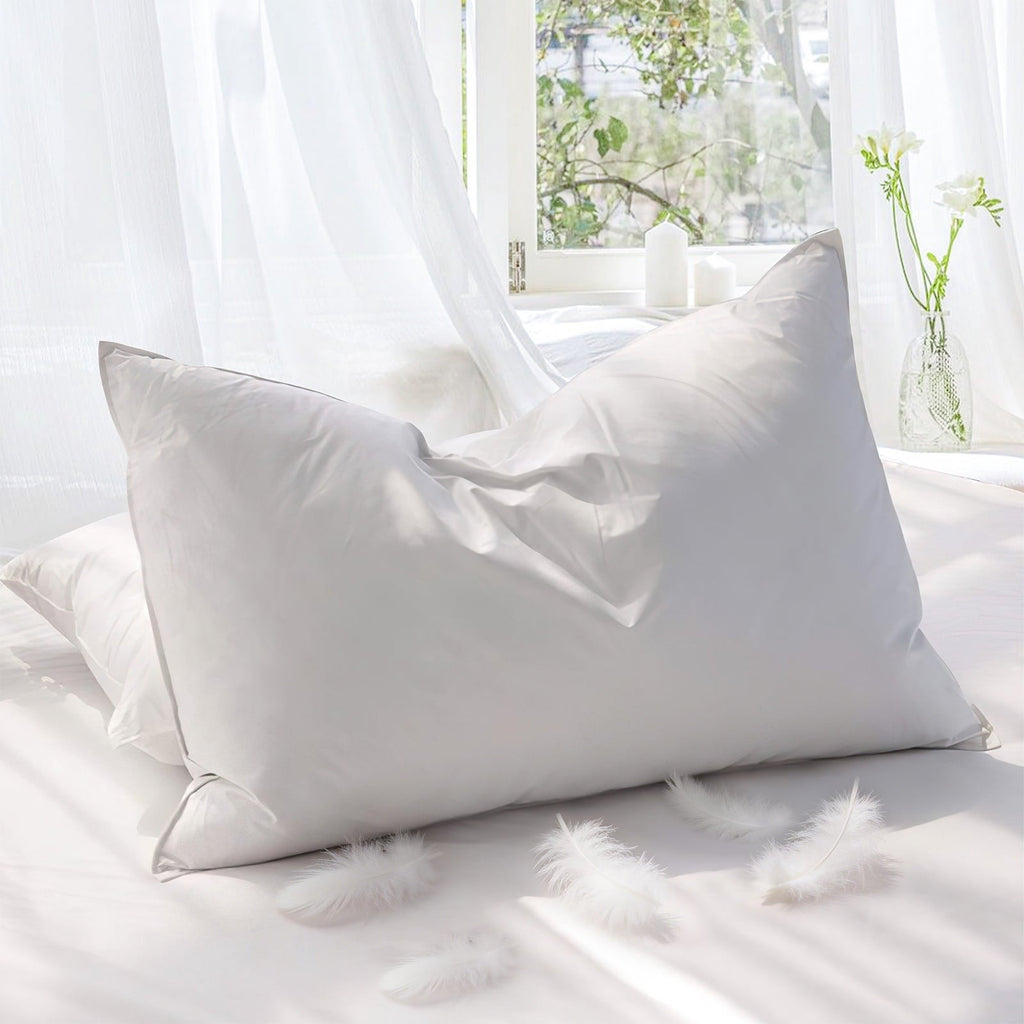 Hotel Collection Goose Feather Down Pillows for Sleeping,Luxury Hotel Collection Queen Size Soft Bed Pillow,1 Pack,Queen (20.2" x 28.2") - Hotel Quality Plush Sleeping Pillows - Default Title