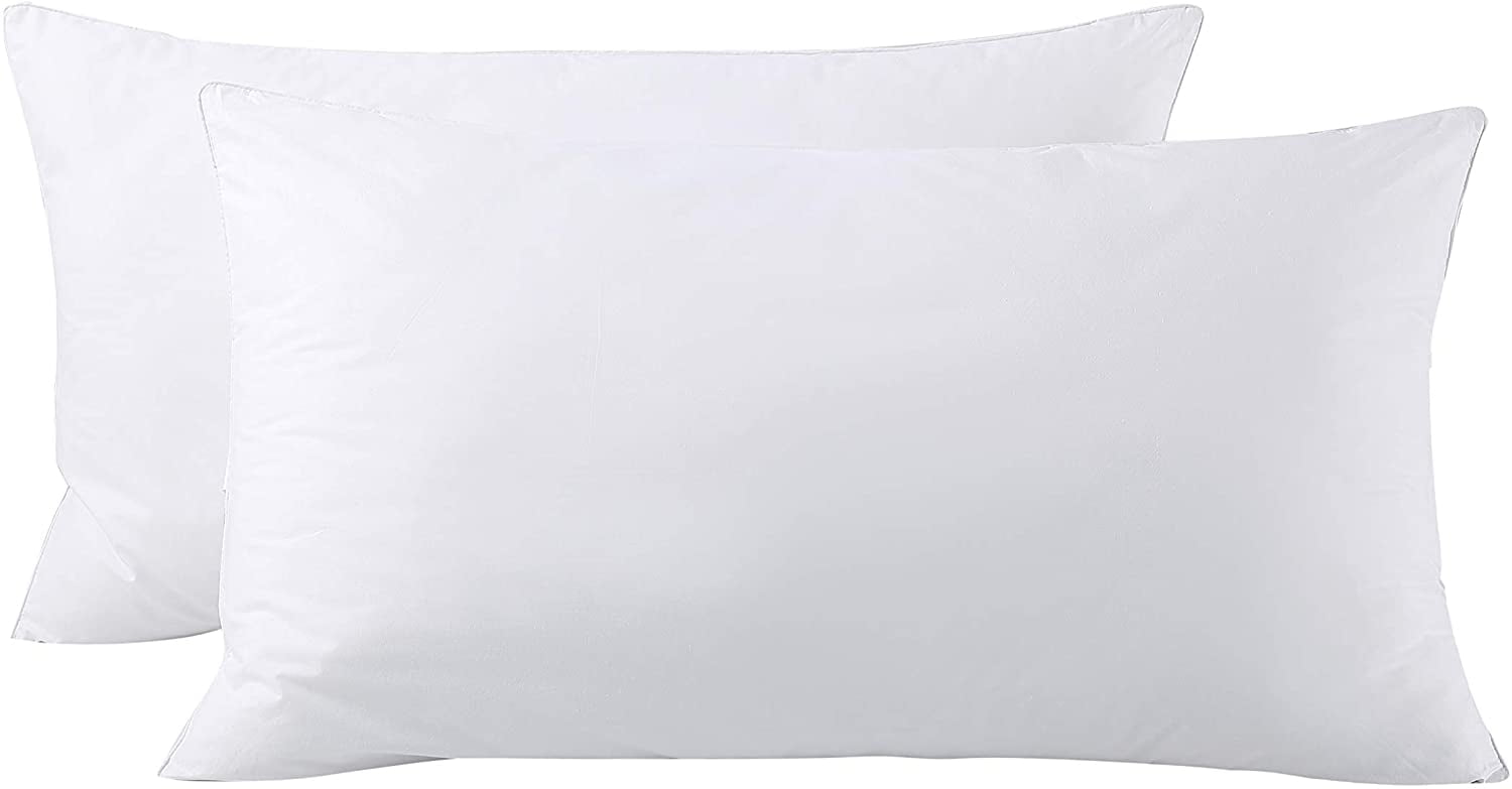 Ergonomic Memory Foam Bed Pillows King Size Pillows Set of 2, Pillows for Sleeping,Polyester Microfiber Cover,Super Soft Set of 2(... - Hotel Quality Plush Sleeping Pillows - Default Title