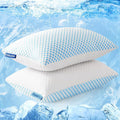 Decorative Plump 2 Pack Cooling Pillow for Sleeping, Memory Foam Pillows Cool Bed Pillows Hotel Reversible Pillow with Washable Remova... - Hotel Quality Plush Sleeping Pillows - Default Title