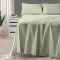 Premium Egyptian Cotton 600 Thread Count 4-Piece Queen Bed Sheet Set, Sateen Weave, Sage Green - Cooling Hotel Quality Bedding Sheets and Pillowcases - Default Title