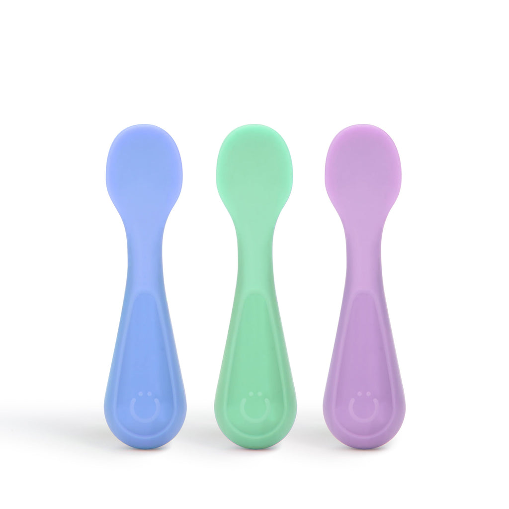 High-Precision Silicone Toddler Training Spoons, Baby, Silicone Flatware Sets, 3 Pack - Professional Kitchen Tool for Culinary Enthusiasts - Default Title