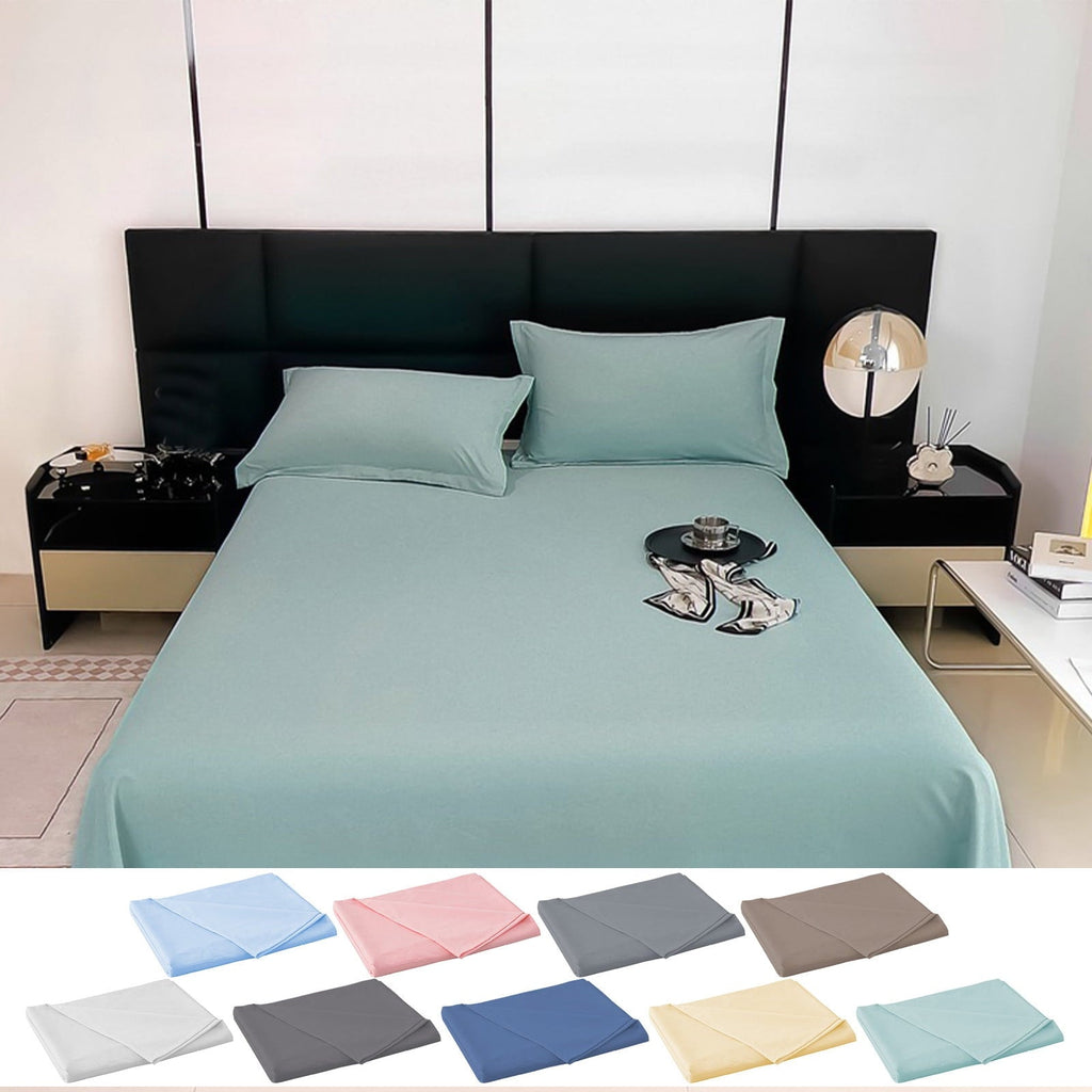 Premium Egyptian Cotton Under $5 Clearance! InsCrazy Bed Sheet, 100% Cotton Household Solid Color, Soft and breathable Bed Sheet Piece 66 x 96" - Luxury Bed Sheet Set with Deep Pockets - Default Title