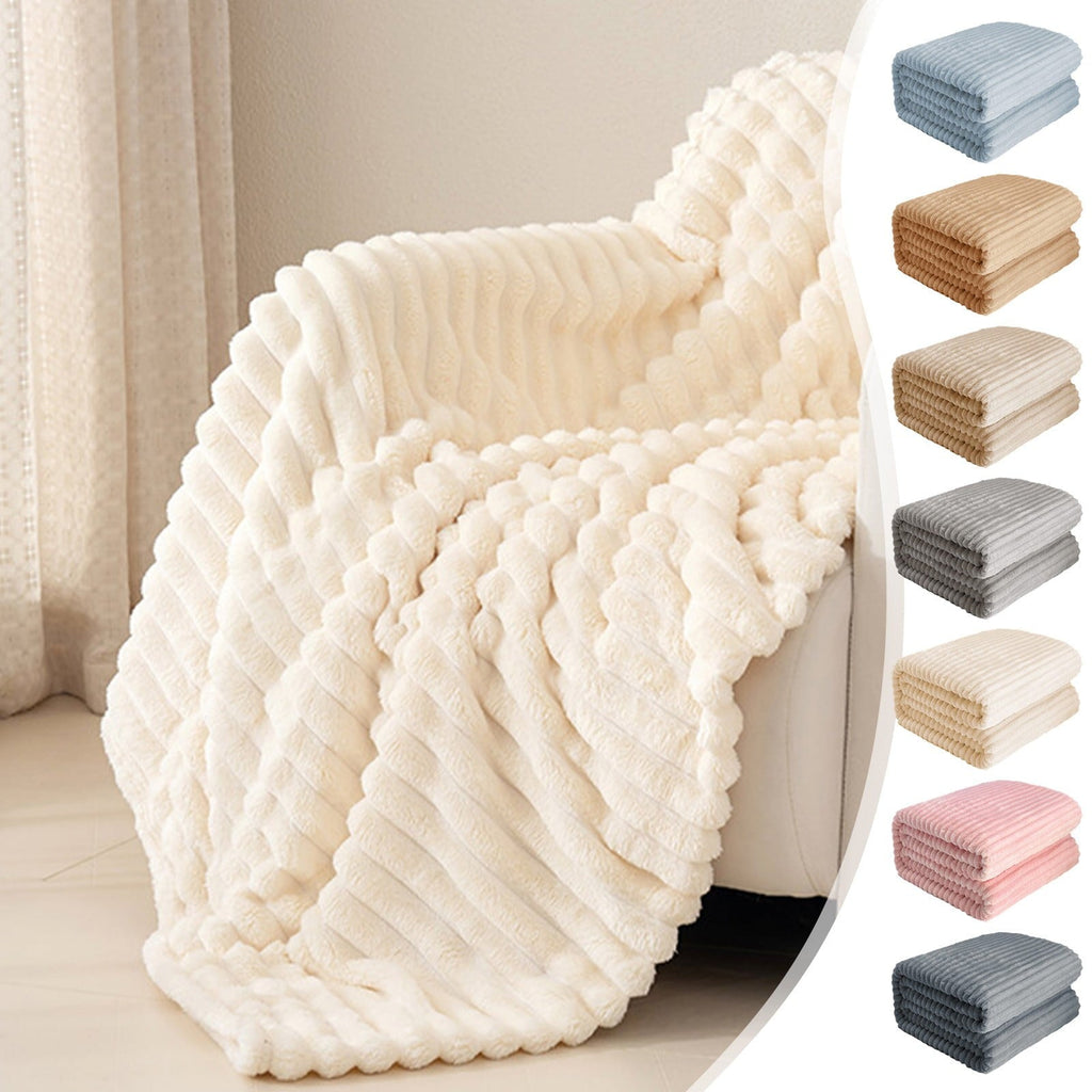 Super Soft Flannel Flannel Throw Blanket, Extra Large Fleece Blanket, Super Cozy Soft Blankets for Couch Bed, Fall Winter Throw Blanke, ... - Luxury Knitted Decorative Throw Blanket with Fringes - Default Title