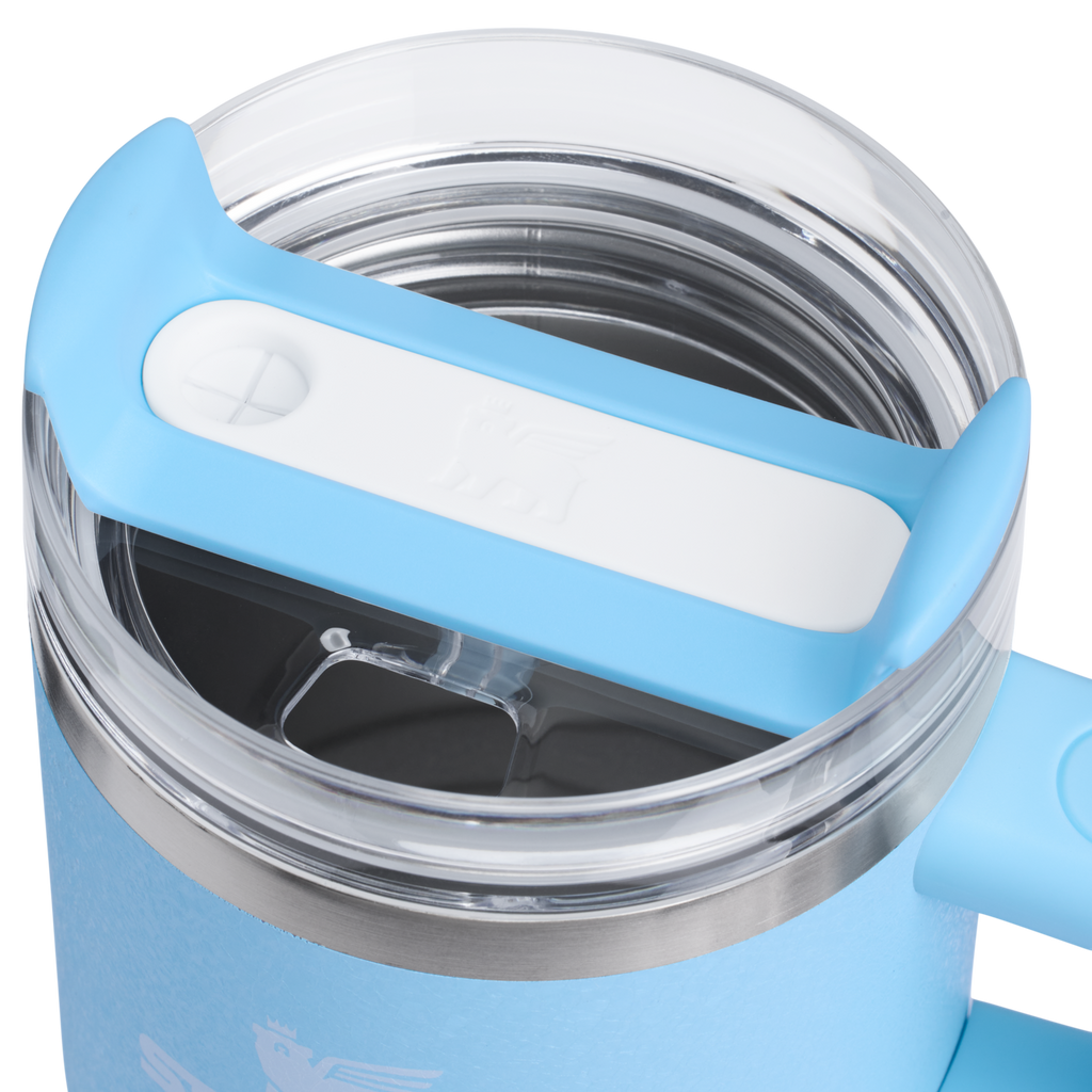 Splash-Resistant FlowState The Quencher H2.O Flowstate Tumbler | Stanley Create D274S - FlowState 3-Position Lid Insulated Travel Mug Detail