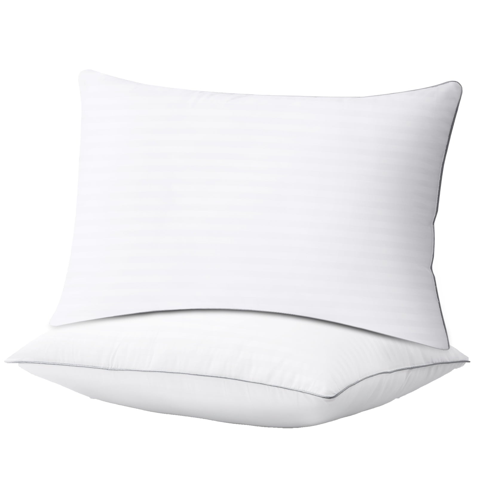 Ergonomic Memory Foam Pillows Standard Size Set of 2, Hotel Quality, Down Alternative Gusseted Bed Pillows for Side, Back, And Stomach Slee... - Hotel Quality Plush Sleeping Pillows - Default Title