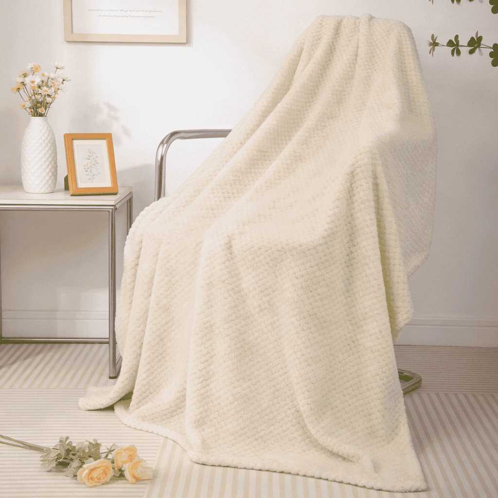 Lightweight Warm Ultra Soft Throw Blanket, Warm Cozy Blankets for Couch Bed Chair, Breathable and Lightweight Blankets for All Seasons... - Cozy Fleece Throw Blanket for Couch & Bed - Default Title