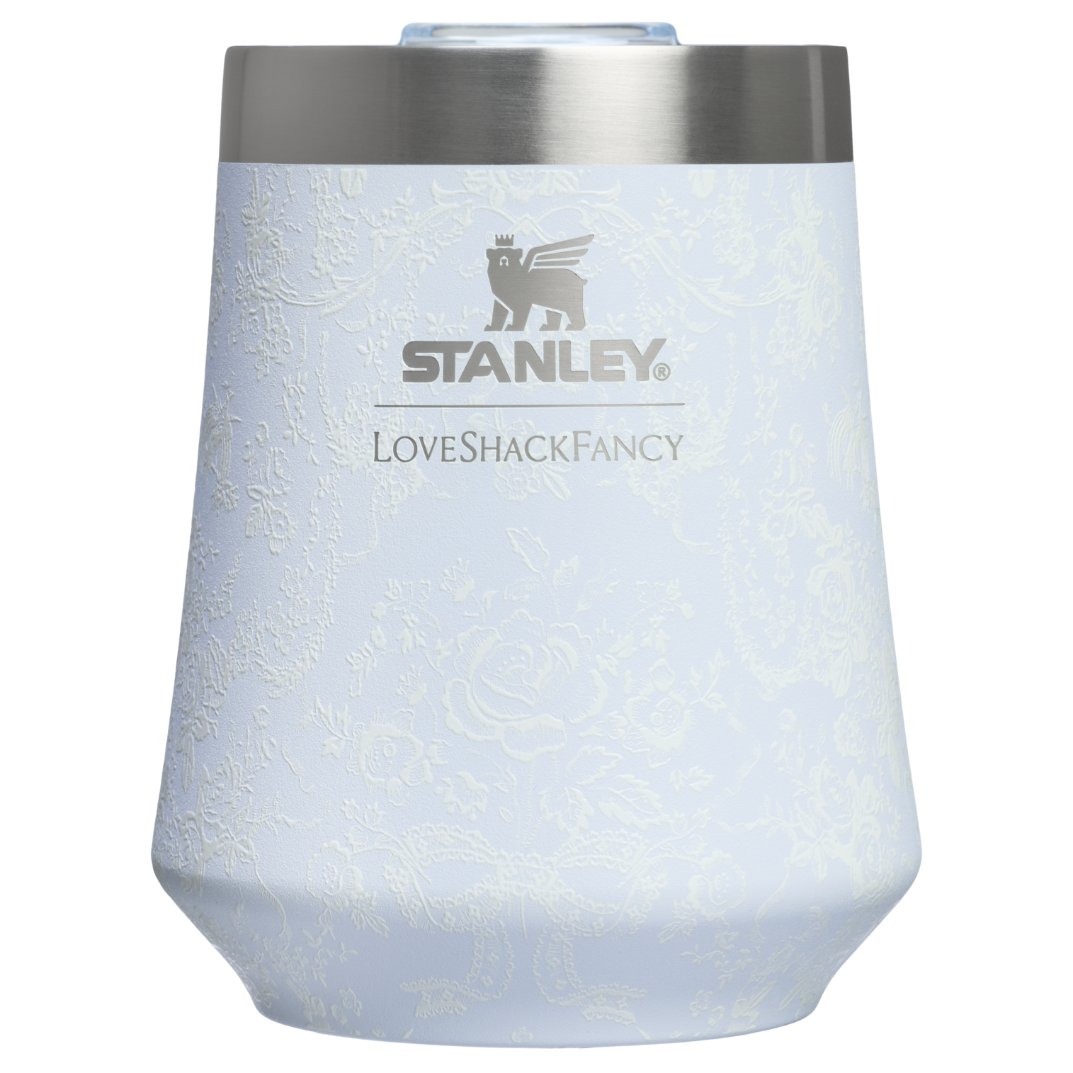Flavor-Preserving Stanley 1913 x LoveShackFancy Holiday Reserve Wine Tumbler D204X - Reserve Collection Stainless Steel Whiskey Cup - Baby Bow Pink Peppermint