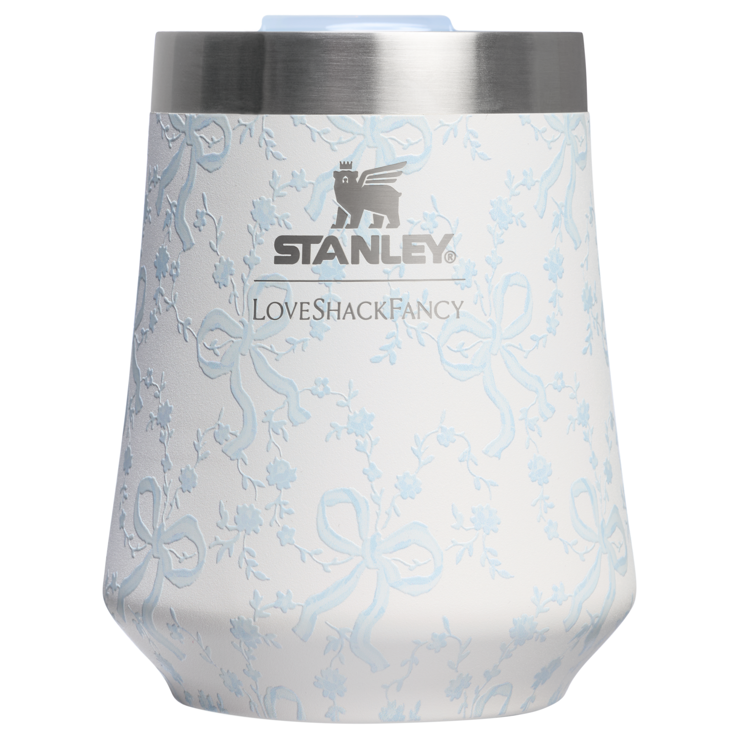 Vacuum Insulated Wine Stanley 1913 x LoveShackFancy Holiday The Reserve Wine Tumbler Set | 2-pack D205C - Premium Insulated Egg-Shaped Wine Glass for Outdoors Detail