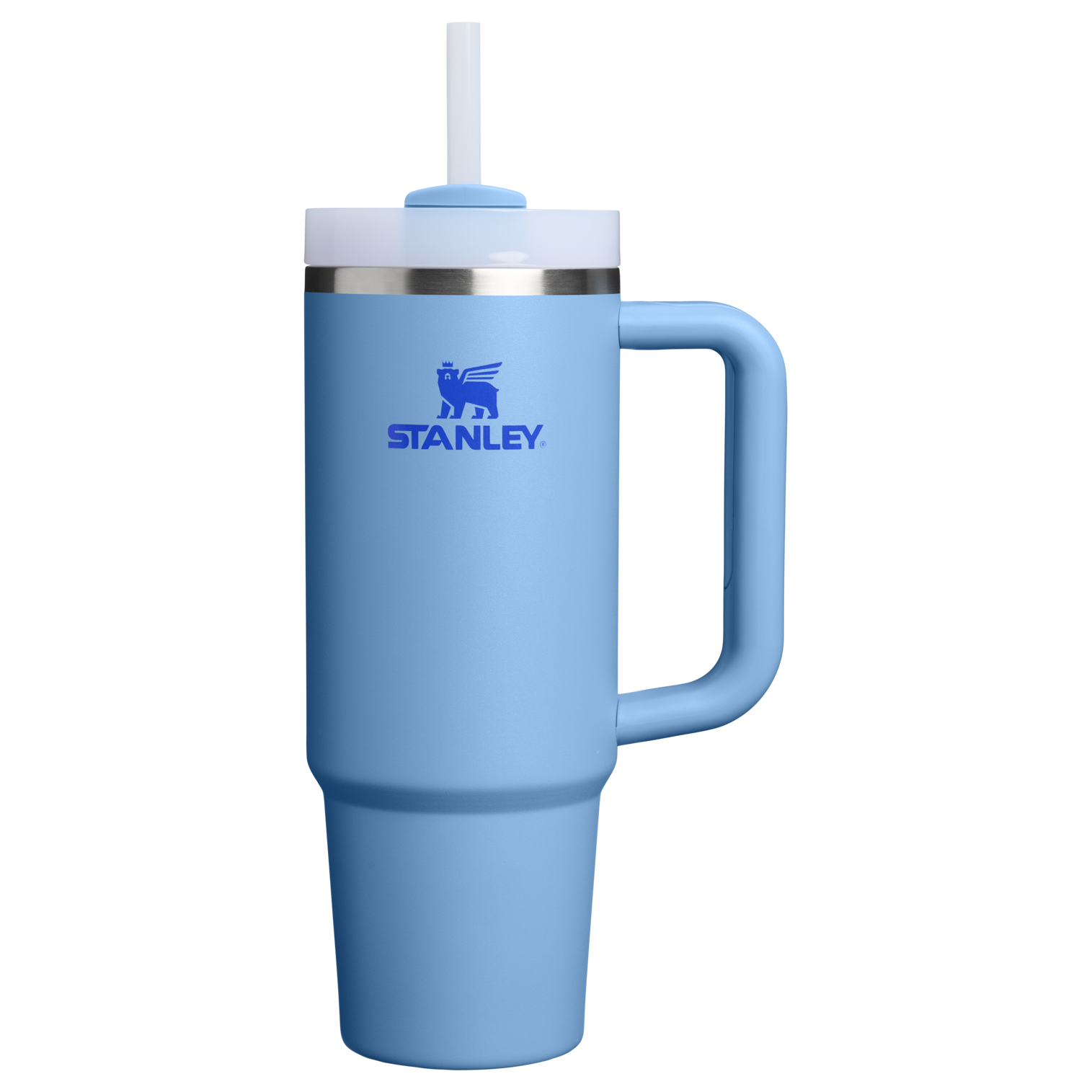 Double-Wall Vacuum The Quencher H2.0 Flowstate Tumbler | Stanley Create D331C - FlowState 3-Position Lid Insulated Travel Mug - Blue Sky