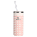 Leak-Proof Insulated The Everyday Slim Can Cooler Cup D350R - Julienne Series Portable Picnic Chiller Tote - Rose Quartz Rattan