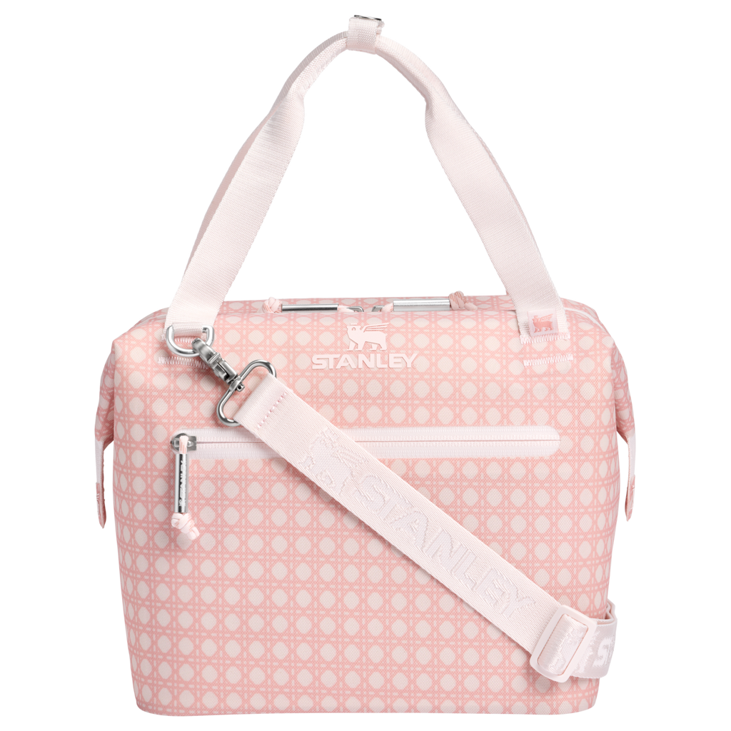 Premium All-Weather The All Day Julienne Mini Cooler D349V - Heavy-Duty Ice-Retention Food & Beverage Carrier - Rose Quartz Rattan