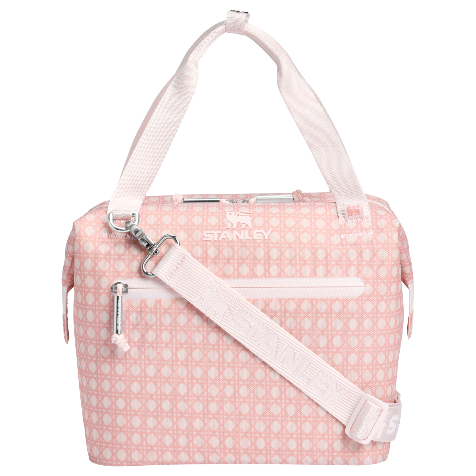 Premium All-Weather The All Day Julienne Mini Cooler D349V - Heavy-Duty Ice-Retention Food & Beverage Carrier - Rose Quartz Rattan