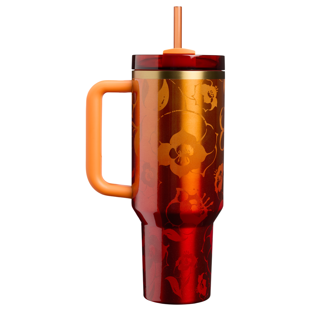 Large Capacity The Stanley 1913 x Karol G Quencher H2.0 Flowstate Tumbler D275T - FlowState 3-Position Lid Insulated Travel Mug Detail