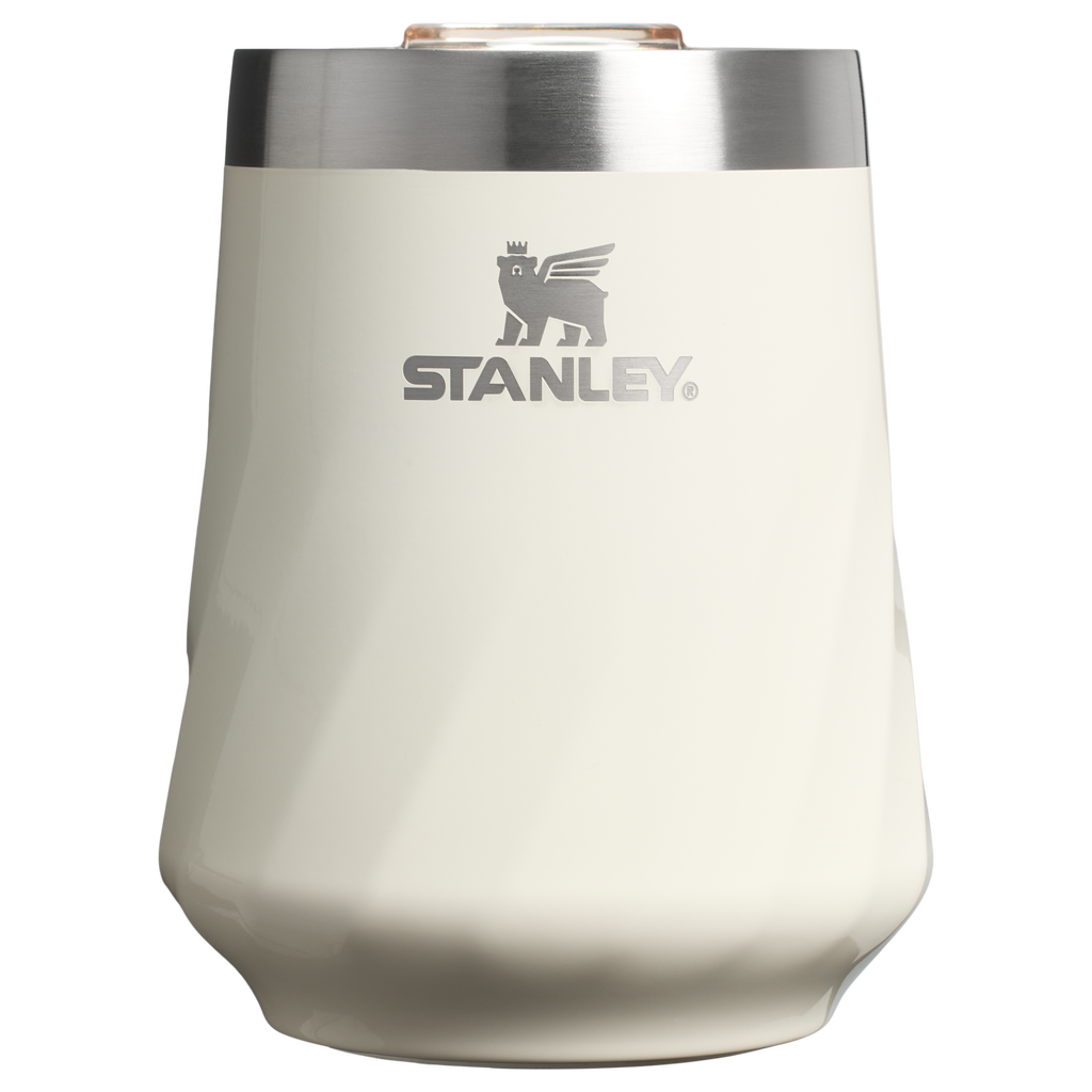 Shatterproof Luxury The Textured Reserve Wine Tumbler D141Z - Reserve Collection Stainless Steel Whiskey Cup - Cream Gloss