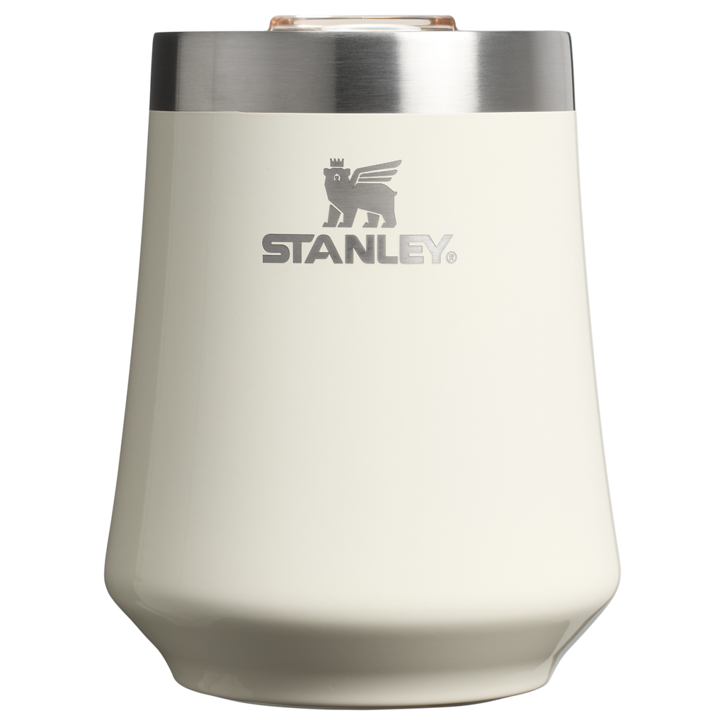 Shatterproof Luxury The Reserve Wine Tumbler D125V - Reserve Collection Stainless Steel Whiskey Cup - Cream Gloss
