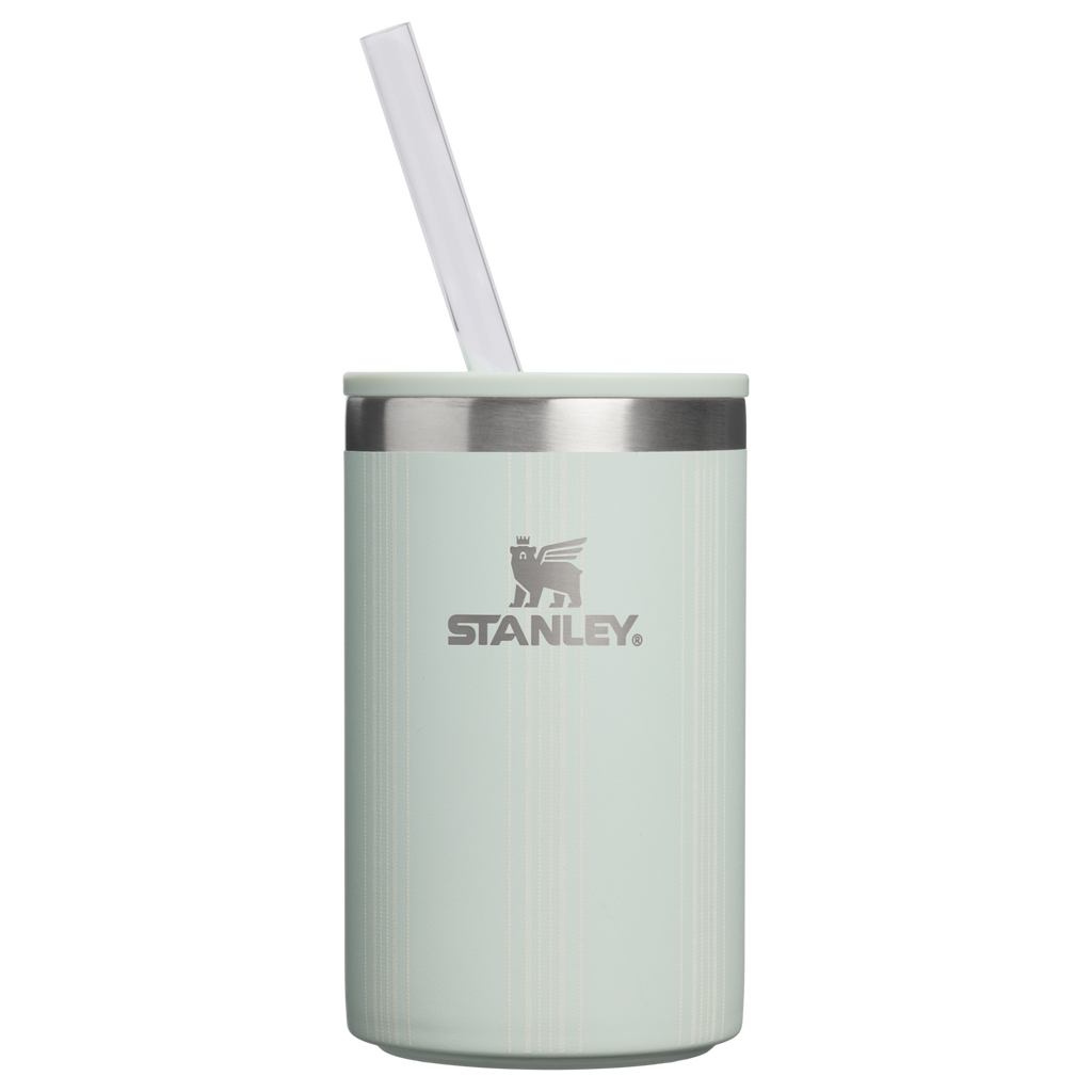 Leak-Proof Insulated The Everyday Can Cooler Cup D353P - Heavy-Duty Ice-Retention Food & Beverage Carrier - Mist Picnic Stripe