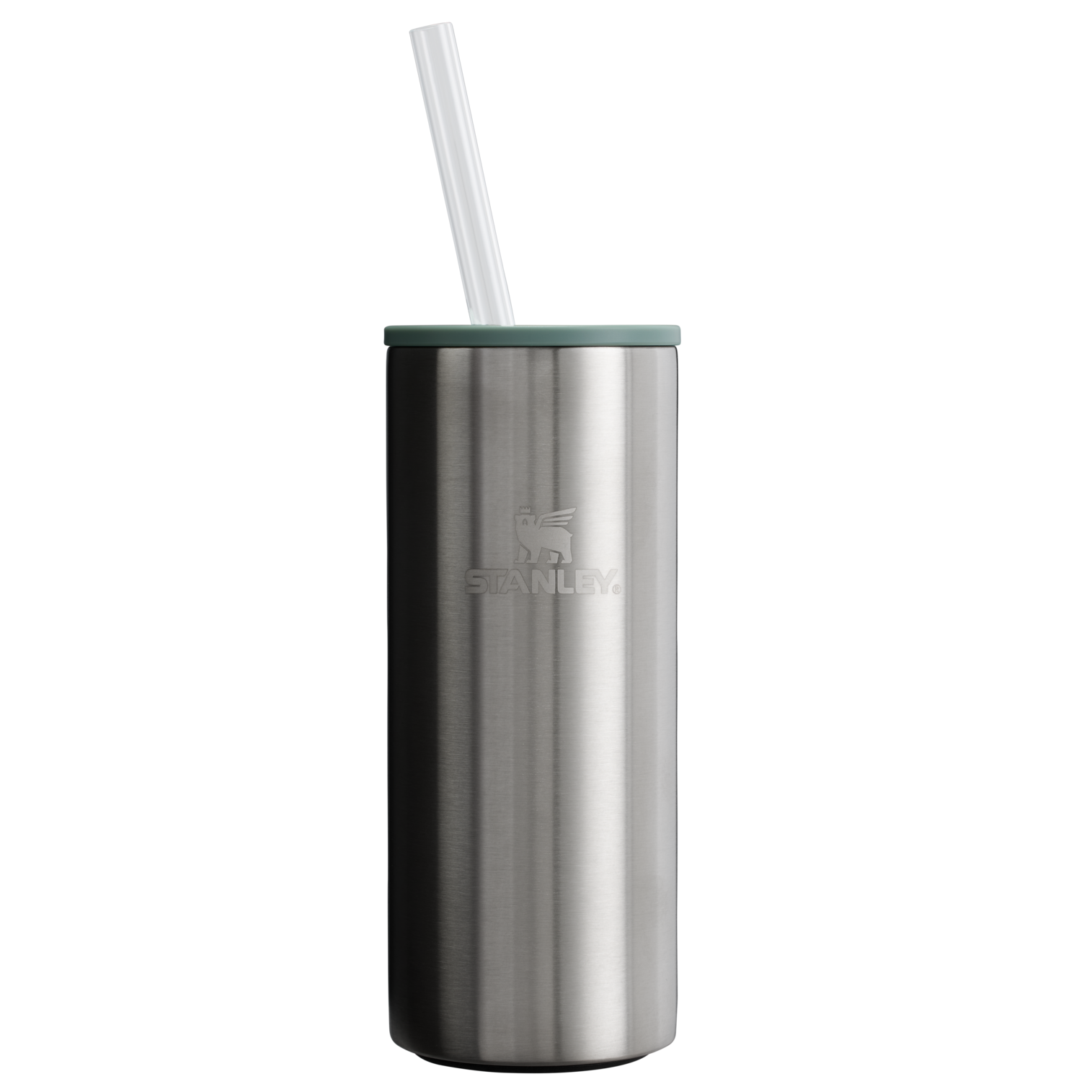 Leak-Proof Insulated The Everyday Slim Can Cooler Cup D255E - Heavy-Duty Ice-Retention Food & Beverage Carrier - Stainless Steel Shale