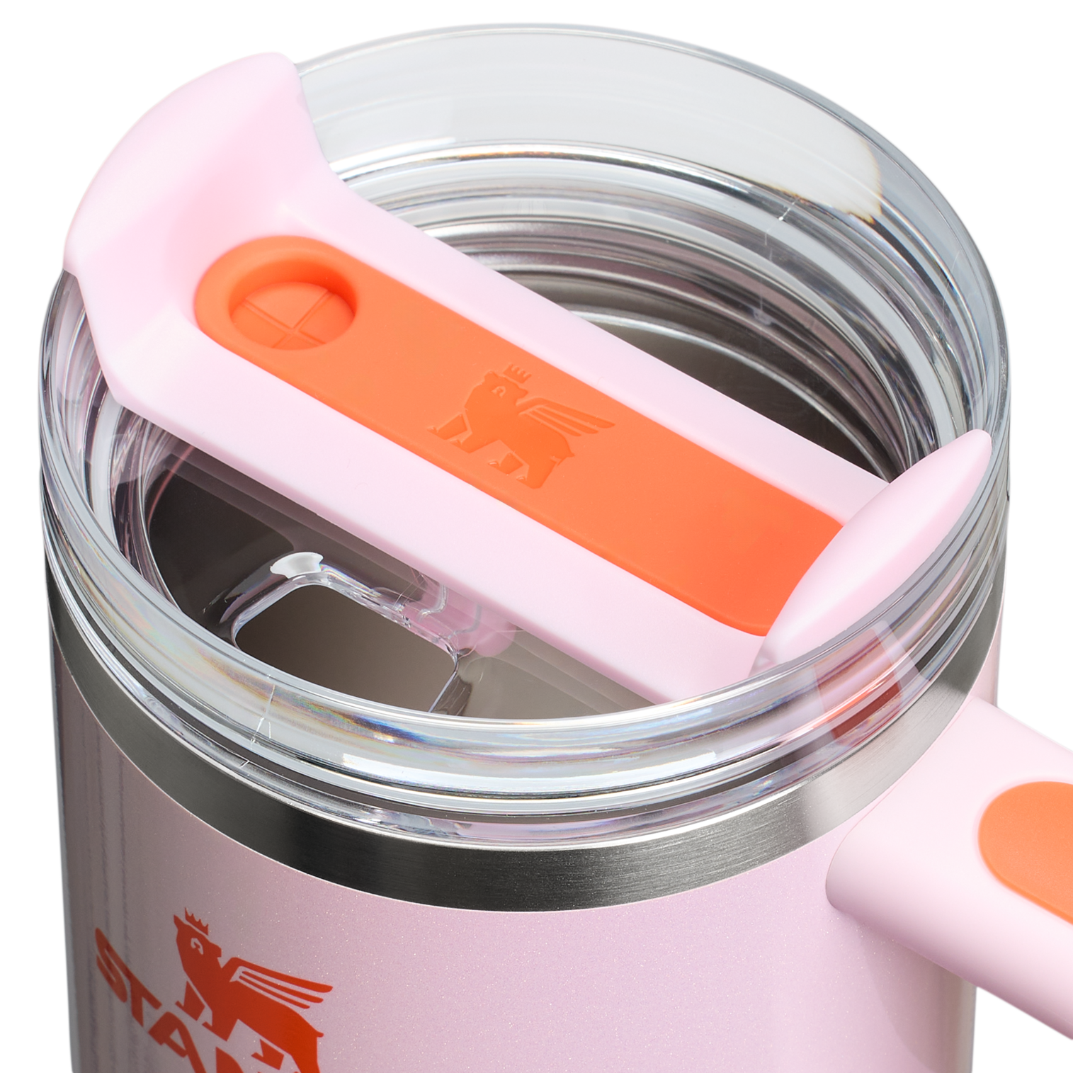 Splash-Resistant FlowState The Quencher H2.O Flowstate Tumbler | Stanley Create D274S - FlowState 3-Position Lid Insulated Travel Mug Detail