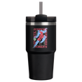 Car-Cup Friendly The Quencher H2.0 Flowstate Tumbler D341T - FlowState 3-Position Lid Insulated Travel Mug - Tournament Black