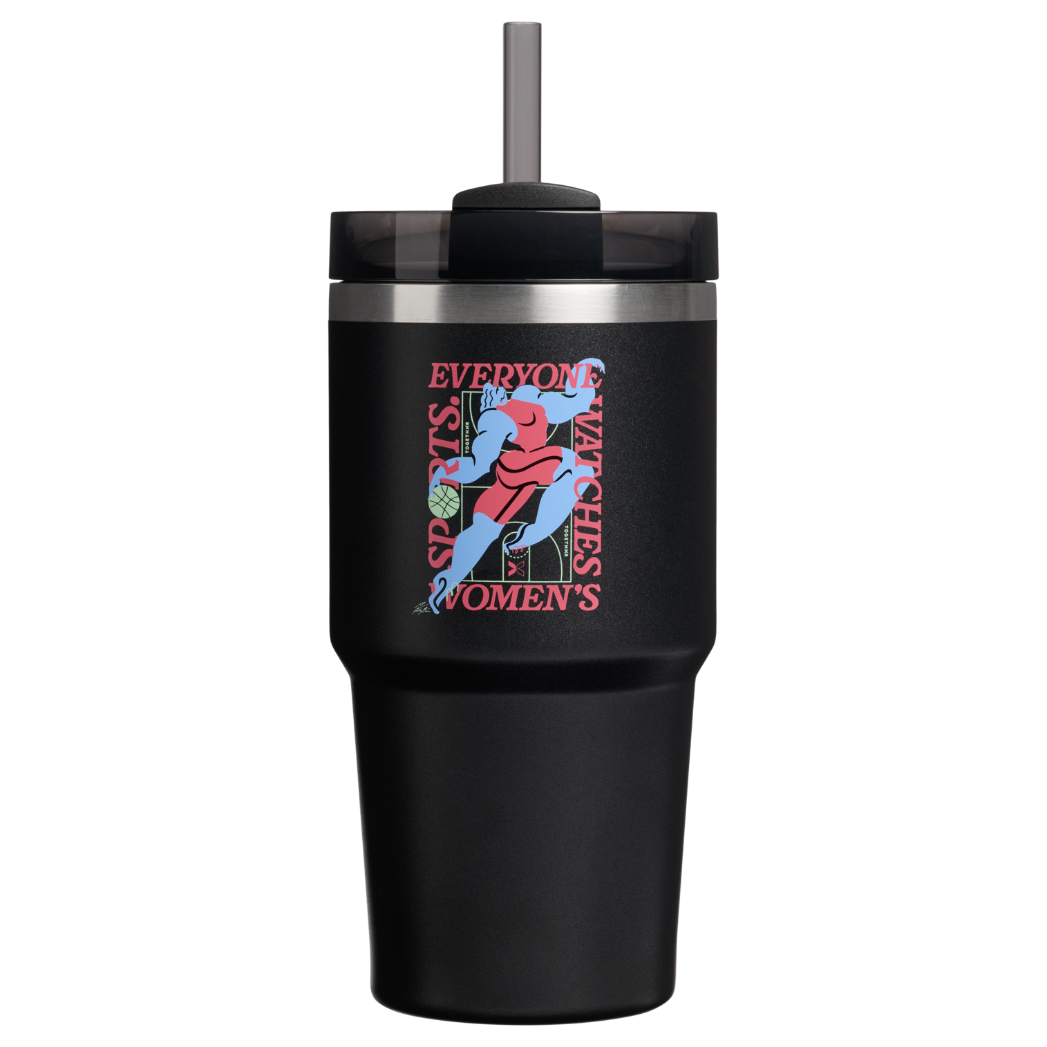 Car-Cup Friendly The Quencher H2.0 Flowstate Tumbler D341T - FlowState 3-Position Lid Insulated Travel Mug - Tournament Black