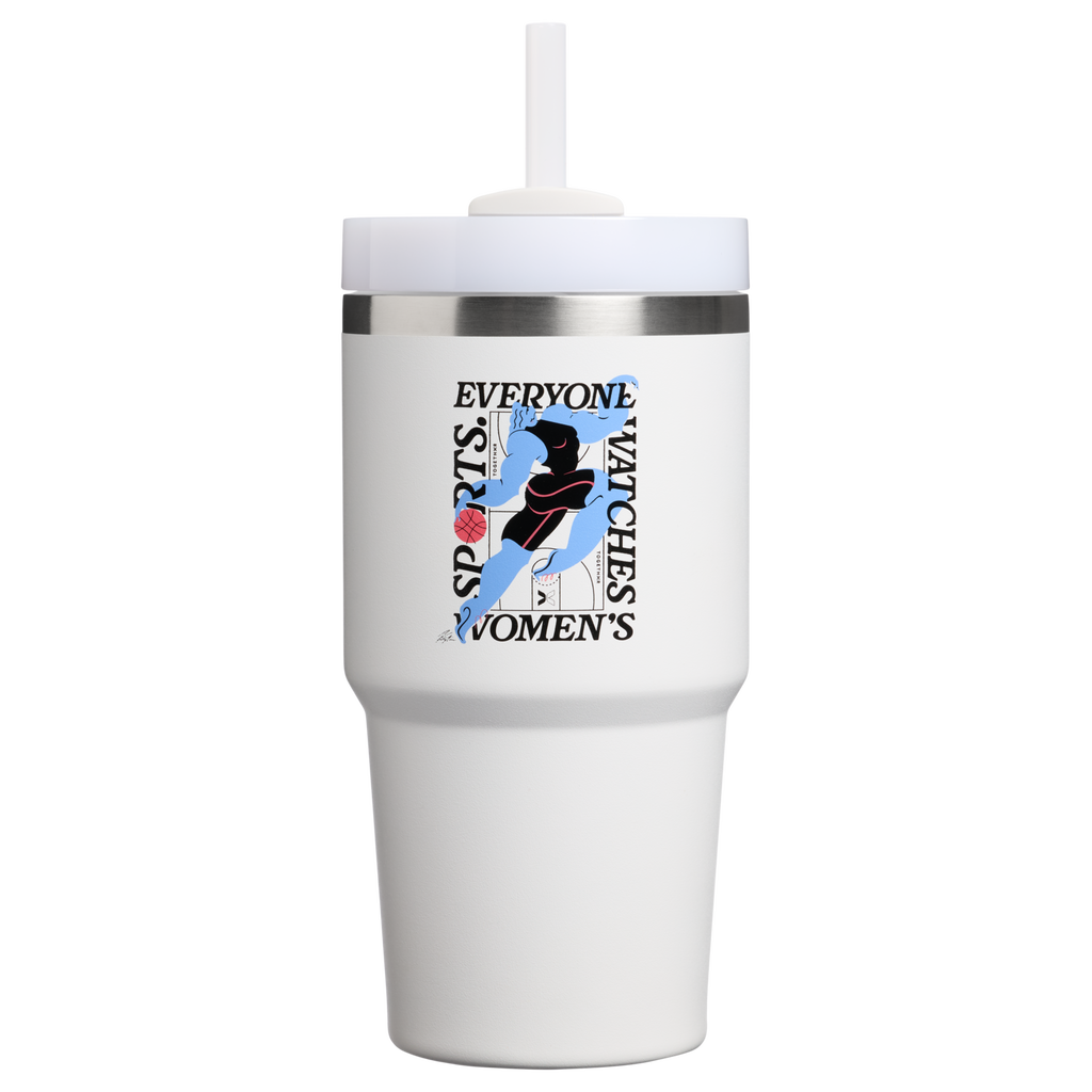 Car-Cup Friendly The Quencher H2.0 Flowstate Tumbler D341T - FlowState 3-Position Lid Insulated Travel Mug - Tournament White