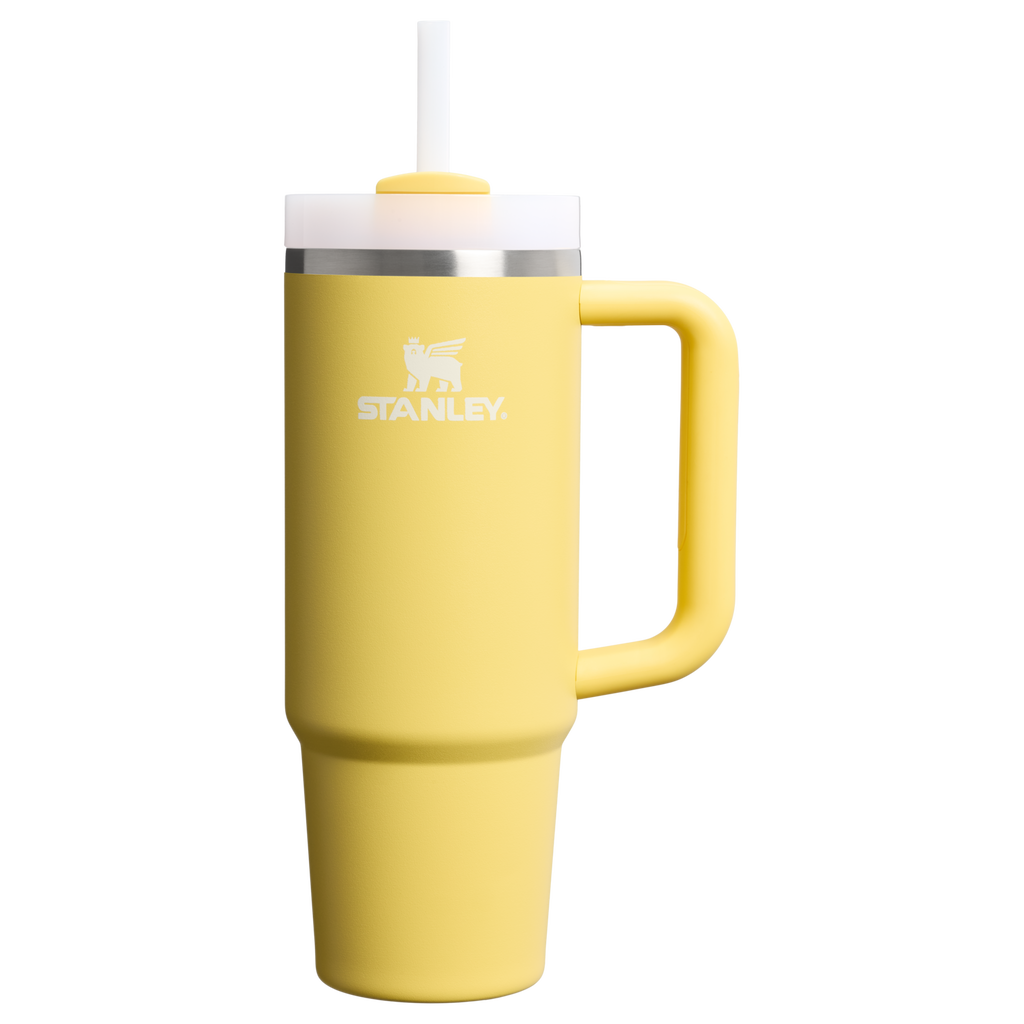 Double-Wall Vacuum The Quencher H2.0 Flowstate Tumbler | Stanley Create D331C - FlowState 3-Position Lid Insulated Travel Mug - Daffodil