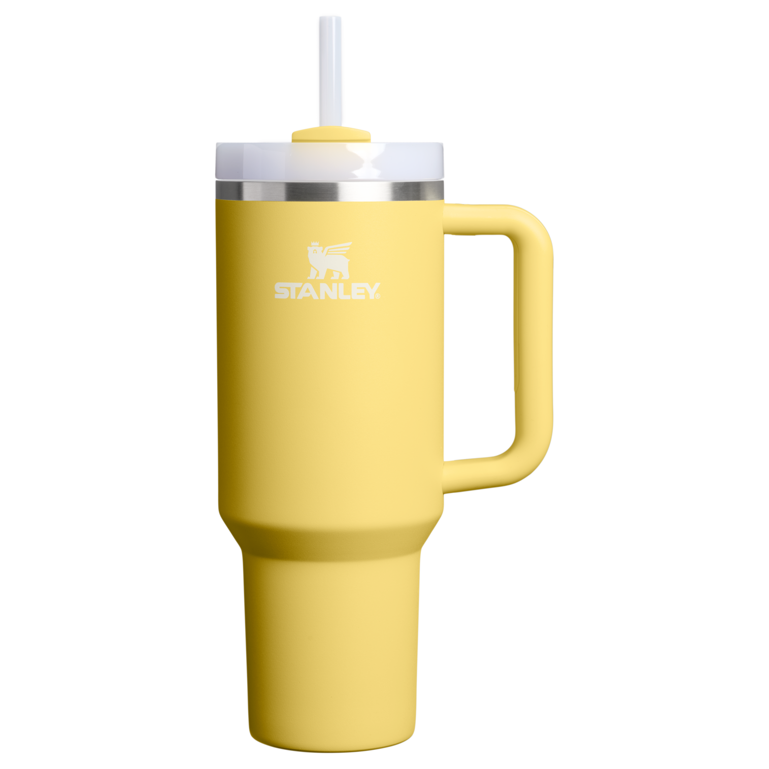 Car-Cup Friendly The Quencher H2.0 Flowstate Tumbler  | Stanley Create D332L - Premium Stainless Steel Straw Cup for All-Day Hydration - Daffodil