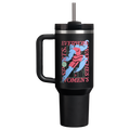 Insulated Travel The Quencher H2.0 Flowstate Tumbler D340Y - Premium Stainless Steel Straw Cup for All-Day Hydration - Tournament Black
