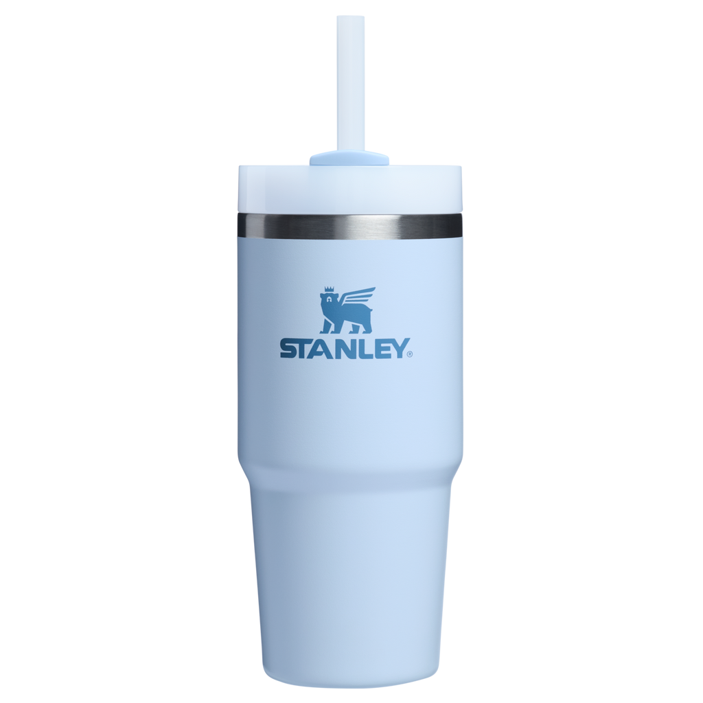 Insulated Travel The Quencher H2.0 Flowstate Tumbler  | Stanley Create D329E - Premium Stainless Steel Straw Cup for All-Day Hydration - Glacier