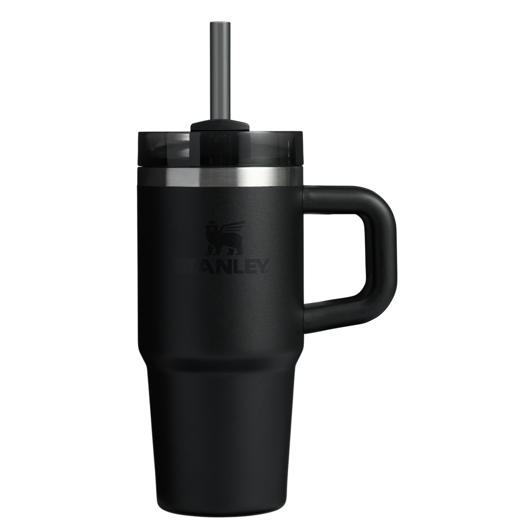 Double-Wall Vacuum The Quencher H2.O Flowstate Tumbler with Handle | Stanley Create D309N - FlowState 3-Position Lid Insulated Travel Mug Detail