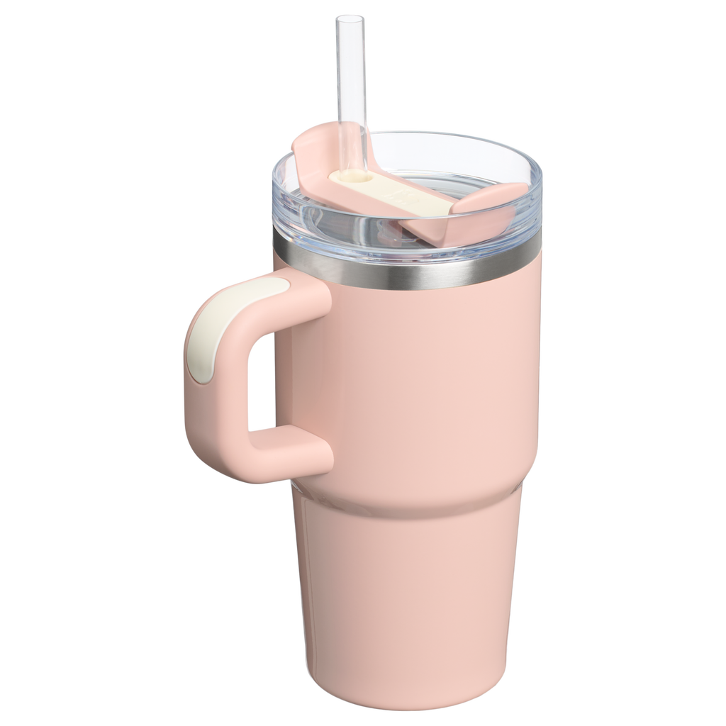 Double-Wall Vacuum The Quencher H2.O Flowstate Tumbler with Handle | Stanley Create D309N - FlowState 3-Position Lid Insulated Travel Mug Detail