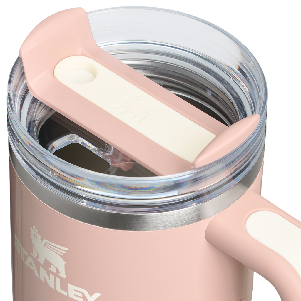 Double-Wall Vacuum The Quencher H2.O Flowstate Tumbler with Handle | Stanley Create D309N - FlowState 3-Position Lid Insulated Travel Mug Detail