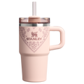 Insulated Travel The Quencher H2.O Flowstate Tumbler D124E - Premium Stainless Steel Straw Cup for All-Day Hydration - Conch Floral
