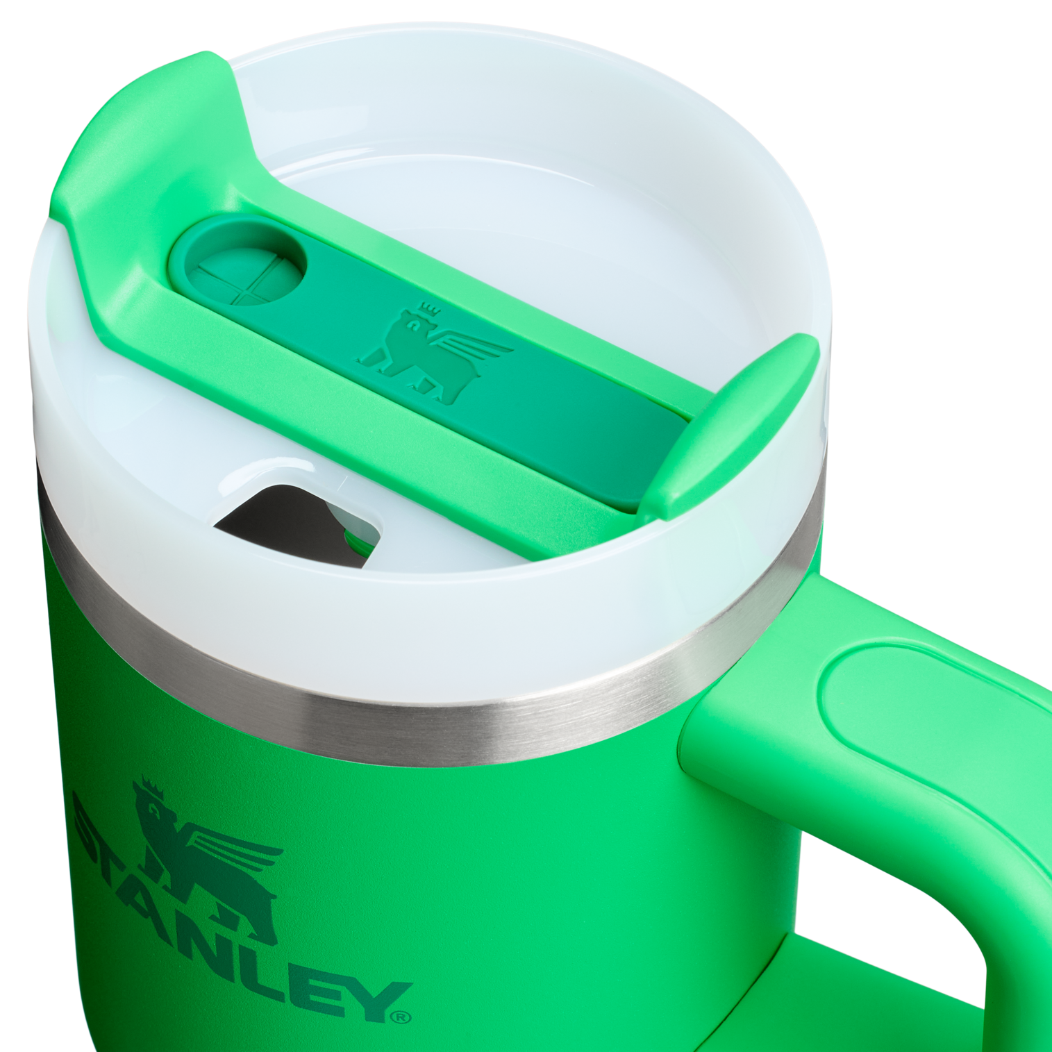Insulated Travel The Quencher H2.O Flowstate Tumbler | Stanley Create D291F - Double-Wall Vacuum Insulated Travel Tumbler with Straw Detail