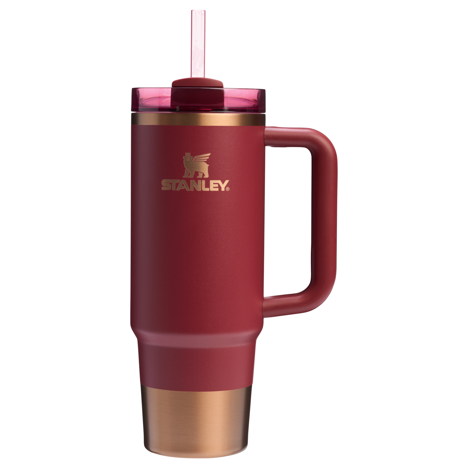 Double-Wall Vacuum The Quencher H2.0 Flowstate Tumbler | Stanley Create D331C - FlowState 3-Position Lid Insulated Travel Mug Detail